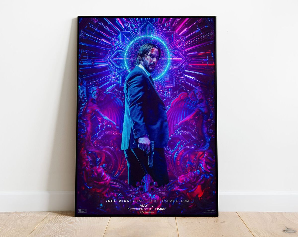 John Wick Movie Poster, Keanu Reeves, High Quality Movie Poster, John ...