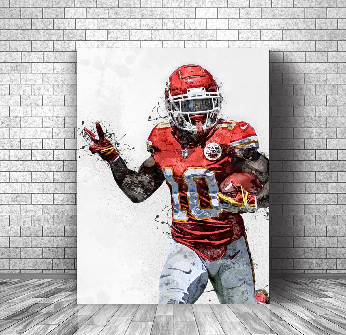 Tyreek Hill Poster, Kansas City Chiefs Canvas, Print Decor, Great Gift ...