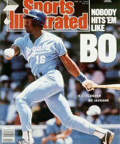 Bo Jackson Poster Kansas City Royals Baseball Illustrated Art Print